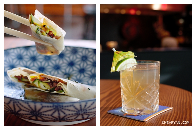 Foto Peking duck pancakes en Singapore ijsthee © mevryan.com